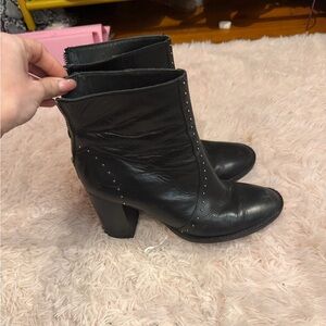 black Allsaints studded Mila boots